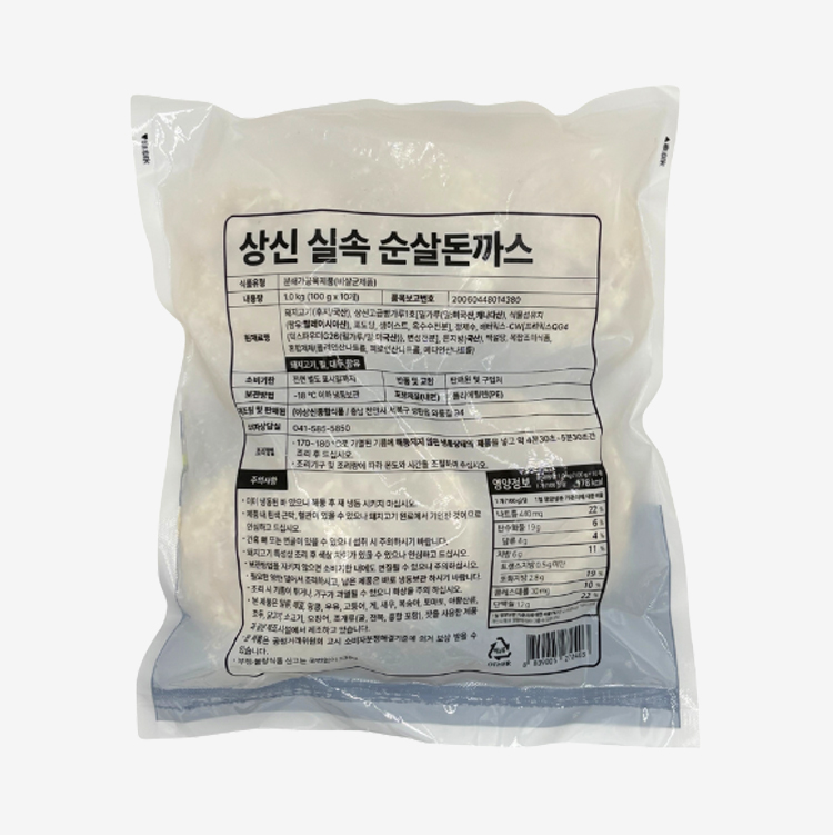 상신 실속 순살돈까스 후면 이미지