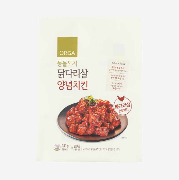 동물복지 닭다리살 양념치킨