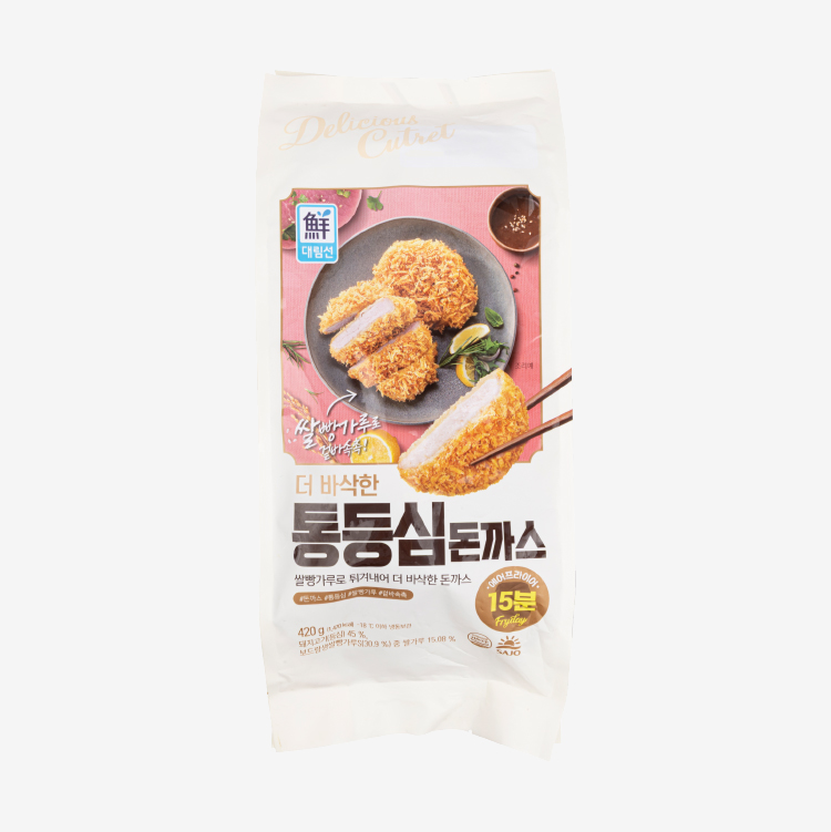 더 바삭한 통등심 돈까스